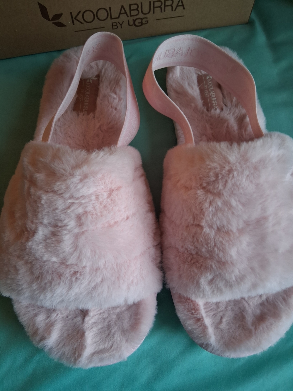 Koolaburra by UGG Pink Faux Fur Slide Sandals